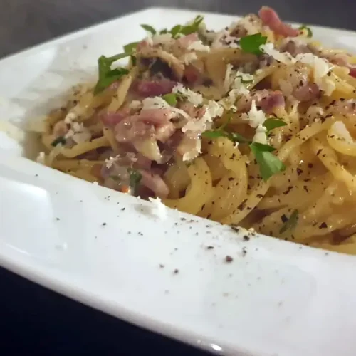 Pasta carbonara van oma