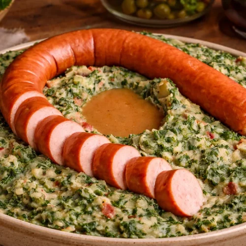 boerenkool stamppot volgens een klassiek recept van oma