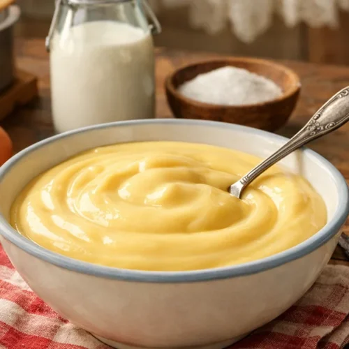 vanillevla volgens een klassiek recept van oma