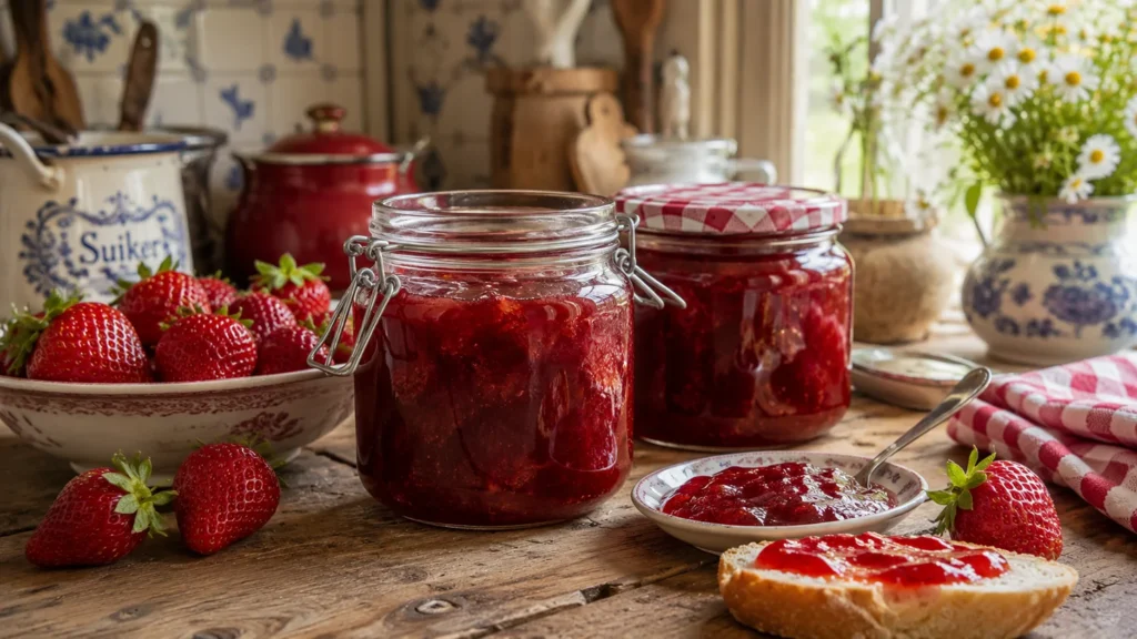 Ouderwetse aardbeienjam volgens oma's recept