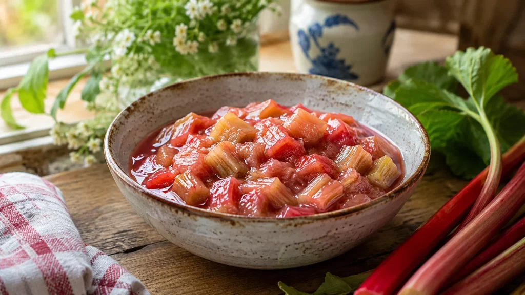 Ouderwetse rabarbercompote volgens oma's recept