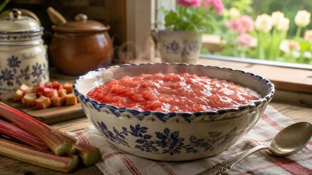 Ouderwetse rabarbermoes volgens oma's recept