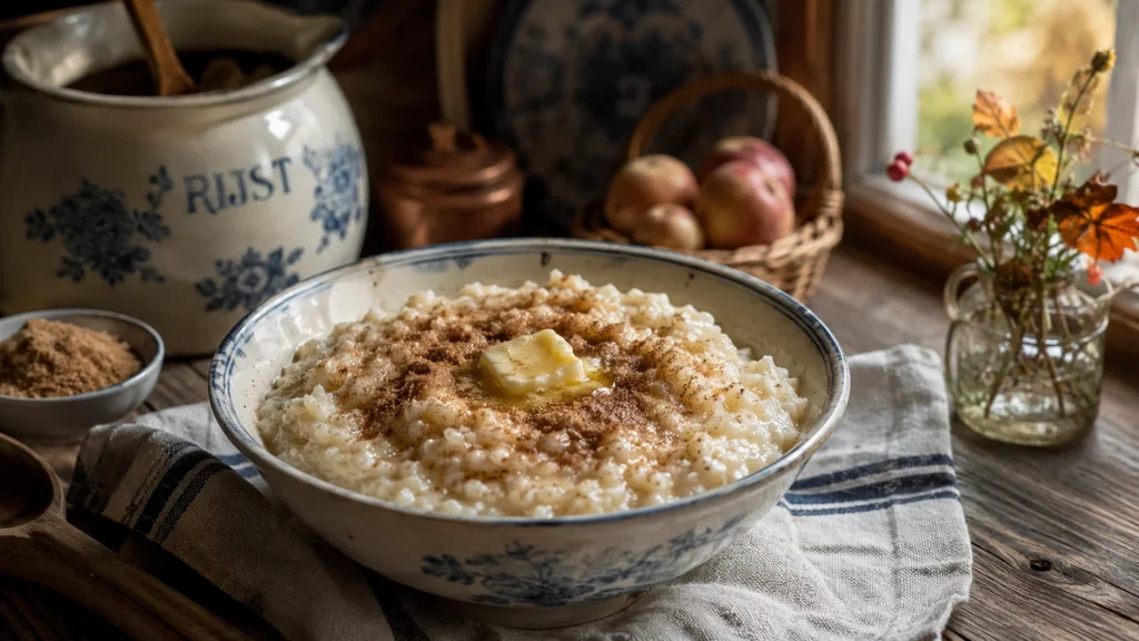 Oma's rijstepap volgens een klassiek recept van vroeger