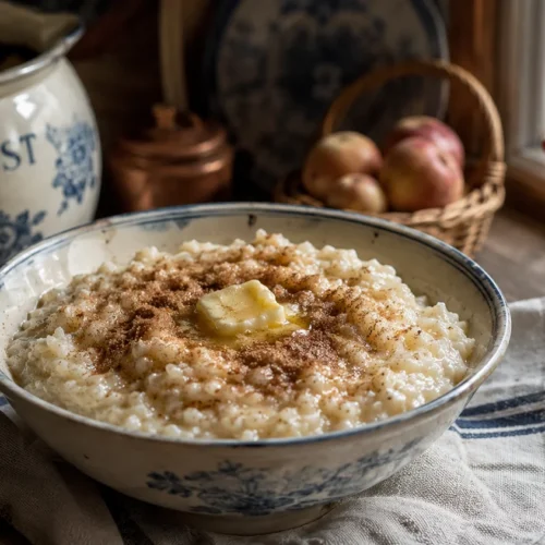 Oma's rijstepap volgens een klassiek recept van vroeger